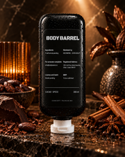 Cacao Spice body wash concept back label