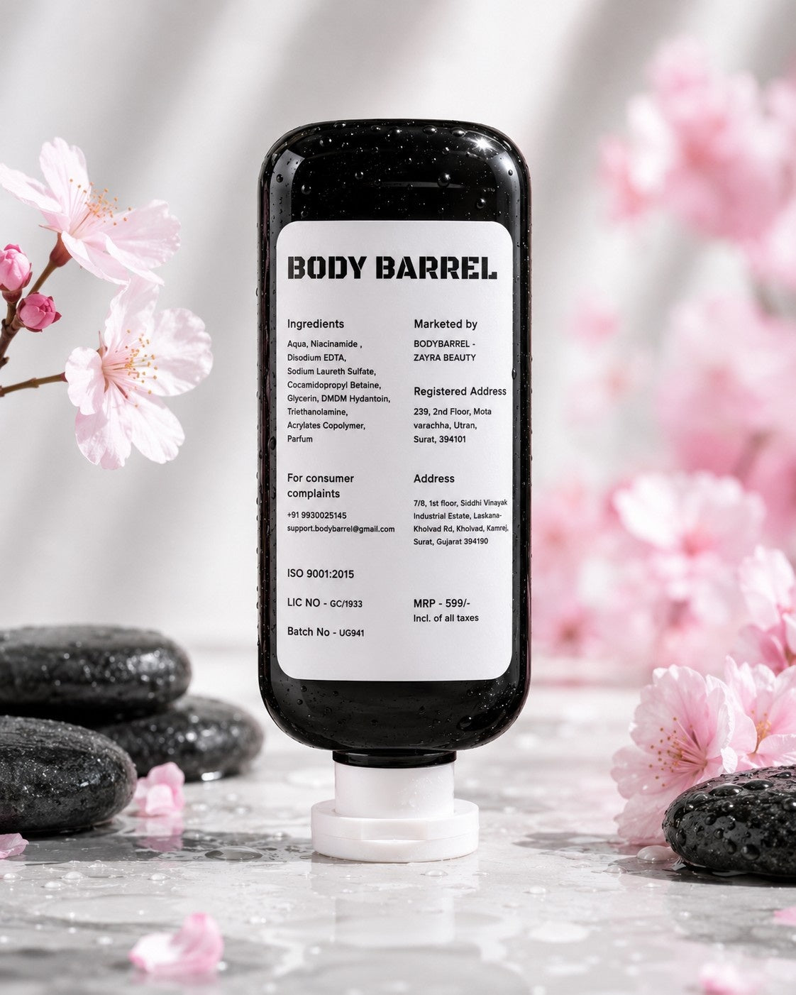 Cherry Blossom Body Barrel body wash back image