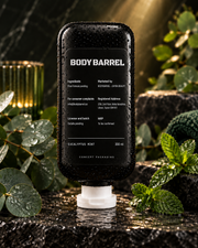 Eucalyptus Mint body wash concept back label